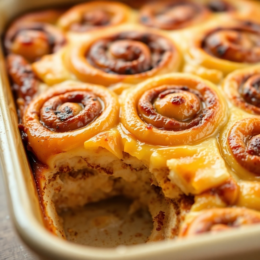 Easy Cinnamon Roll Casserole