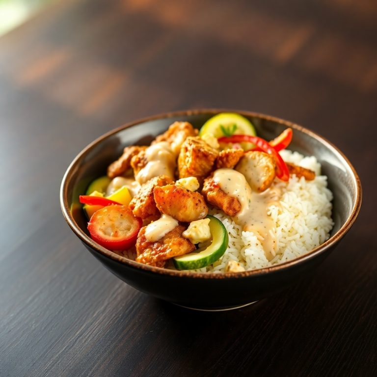 Easy Coconut Chicken Rice Bowl