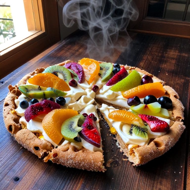 Easy Cream Cheese Frosting Sugar Cookie Fruit Pizza Recipe