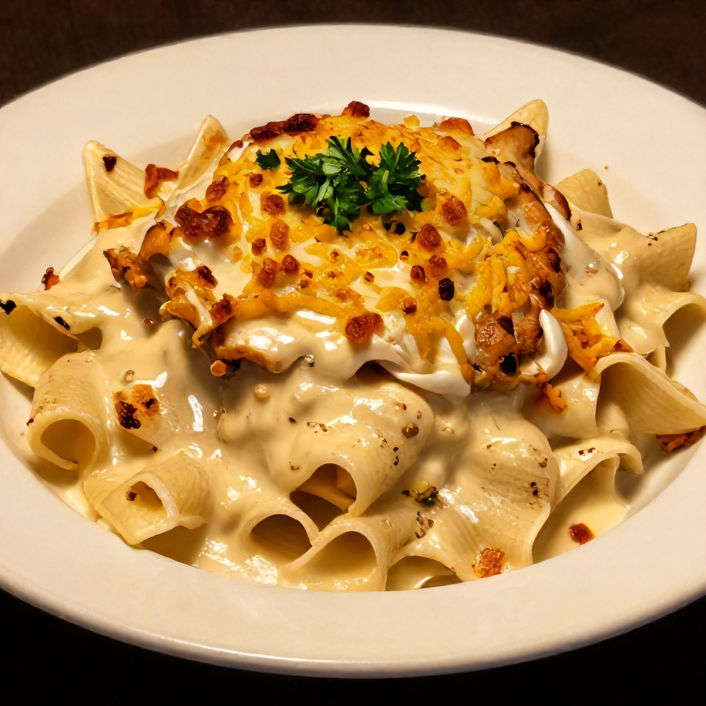 Chicken Alfredo Pasta Bake Ready to Serve
