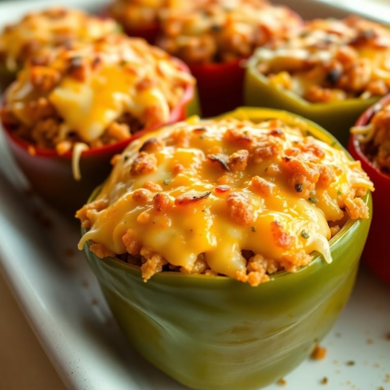 Easy High-Protein Stuffed Bell Peppers