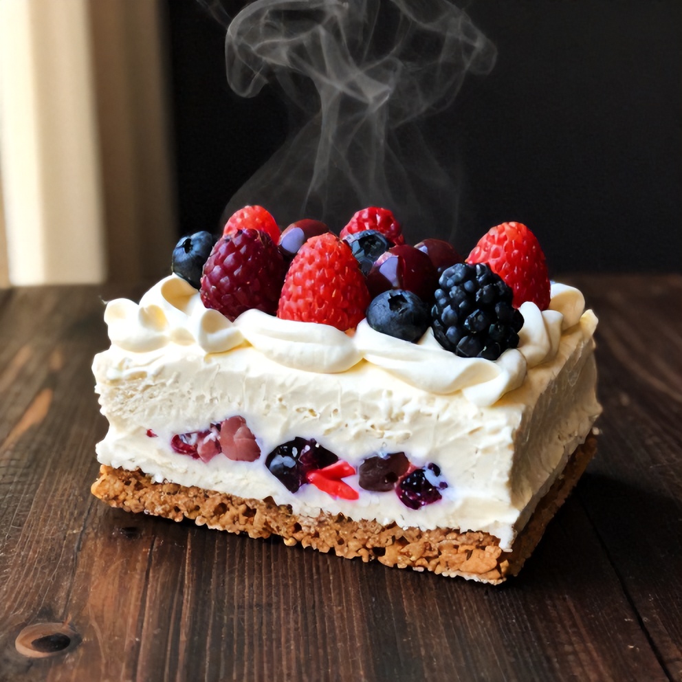 no-bake flag cake