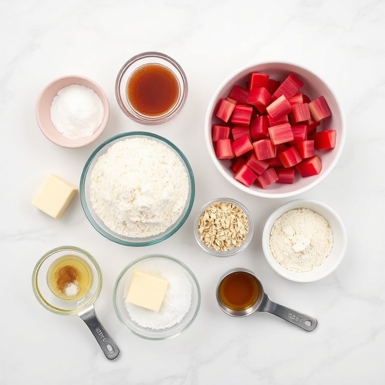 Rhubarb Crisp Ingredients