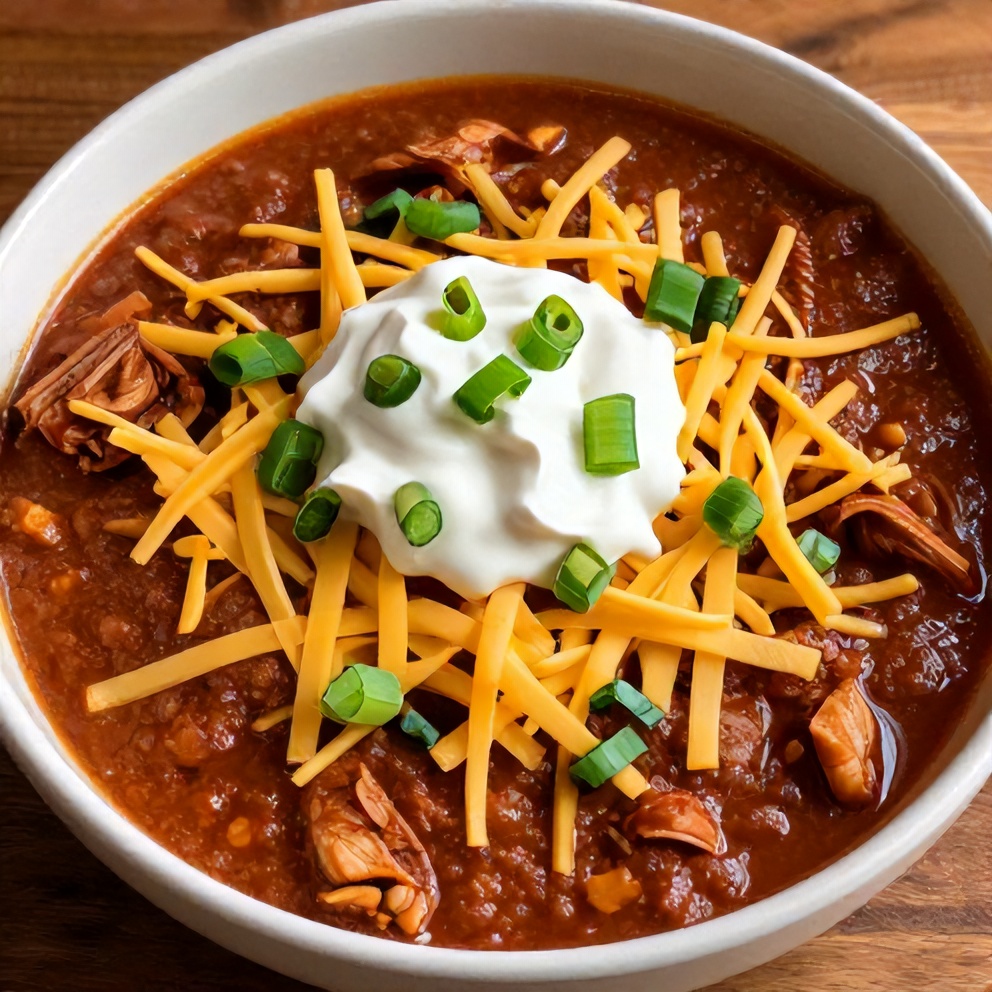 Easy Slow Cooker Buffalo Chicken Chili Final