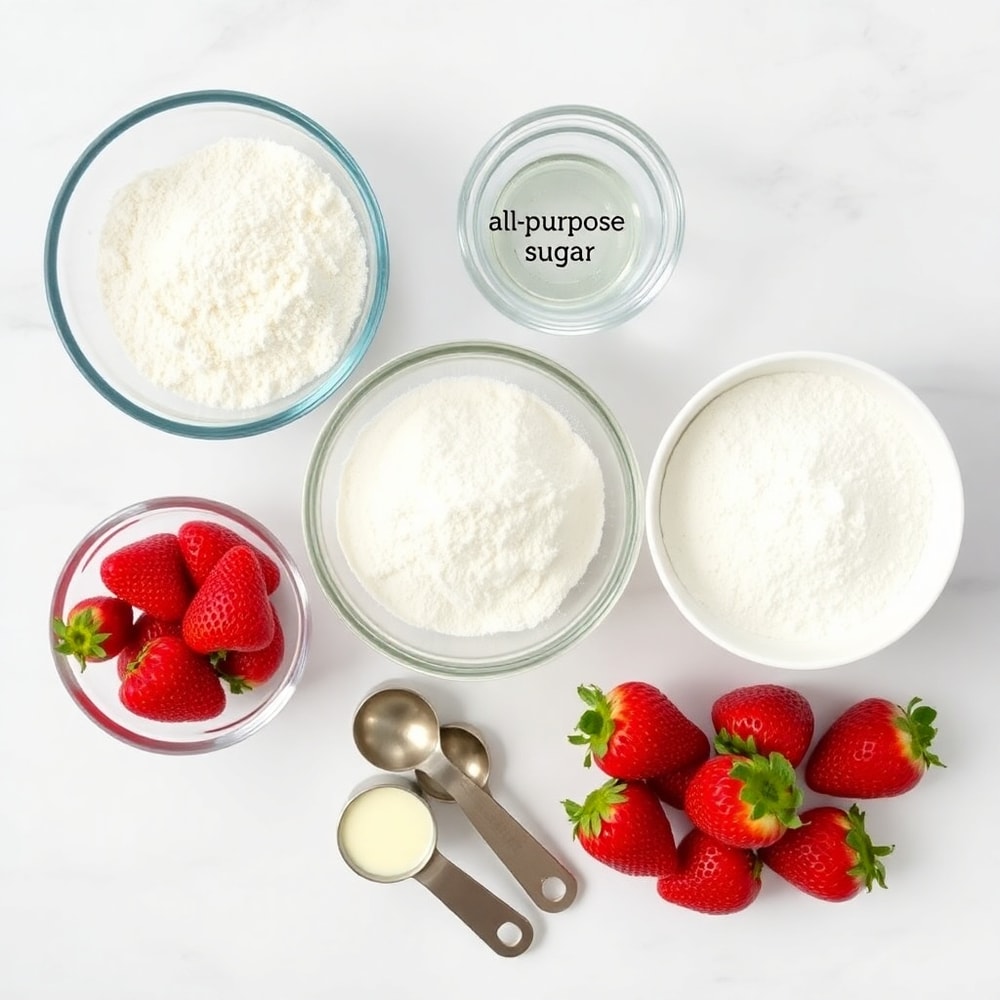 Strawberry Shortcake Muffins Ingredients
