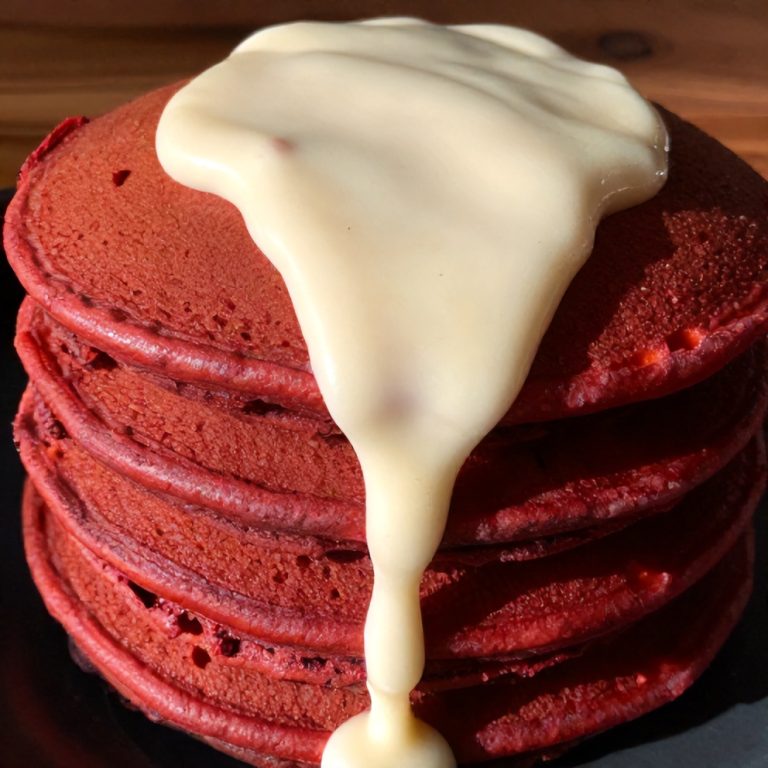 red velvet pancakes