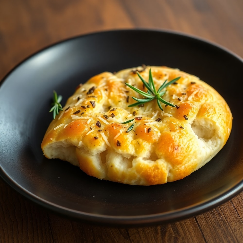 Garlic Parmesan Focaccia with Herbs
