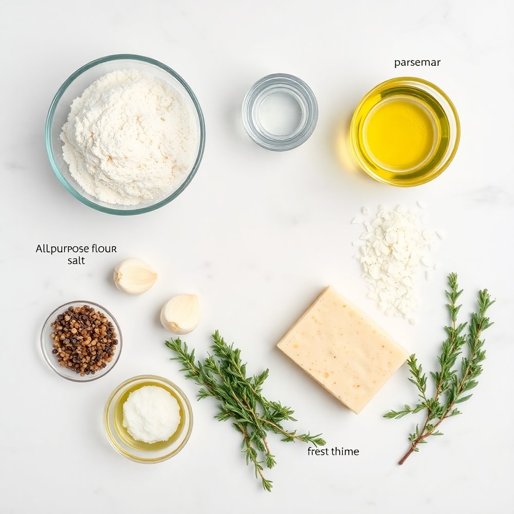 Garlic Parmesan Focaccia Ingredients