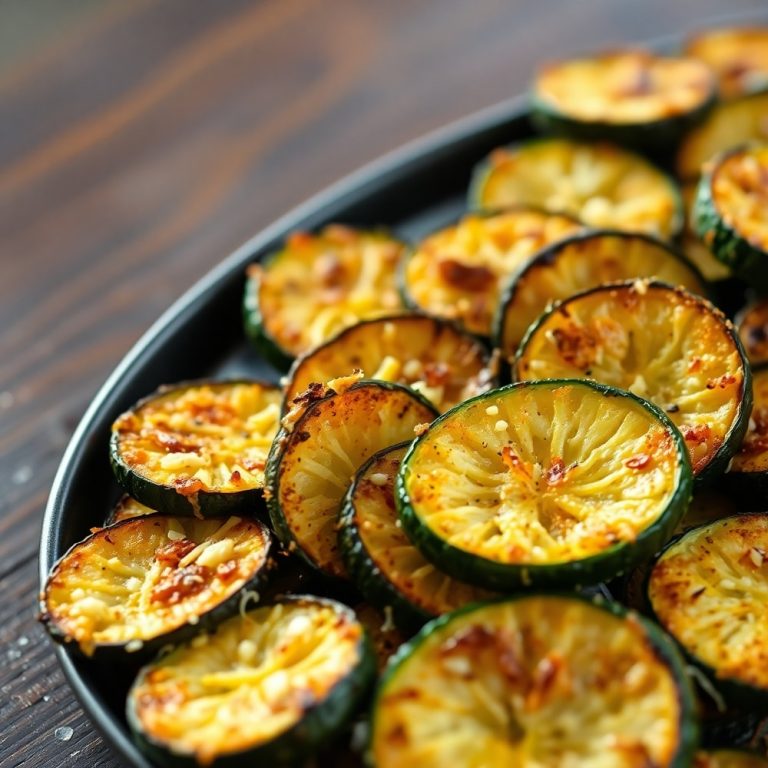 garlic parmesan roasted zucchini