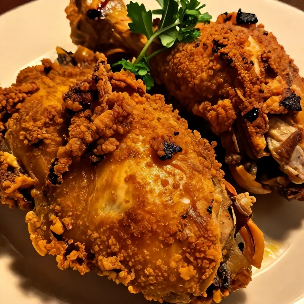 Jamaican jerk seasoned chicken on a plate
