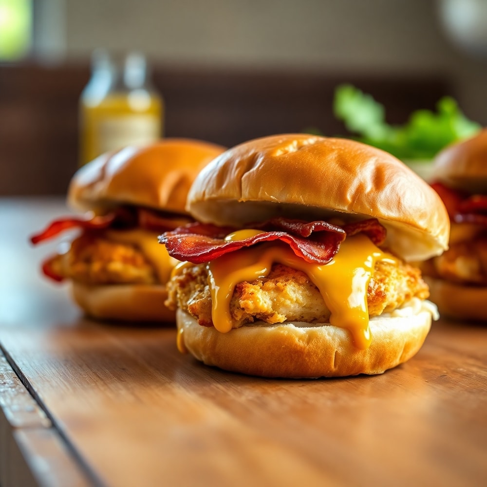 Honey Mustard BLT Chicken Sliders