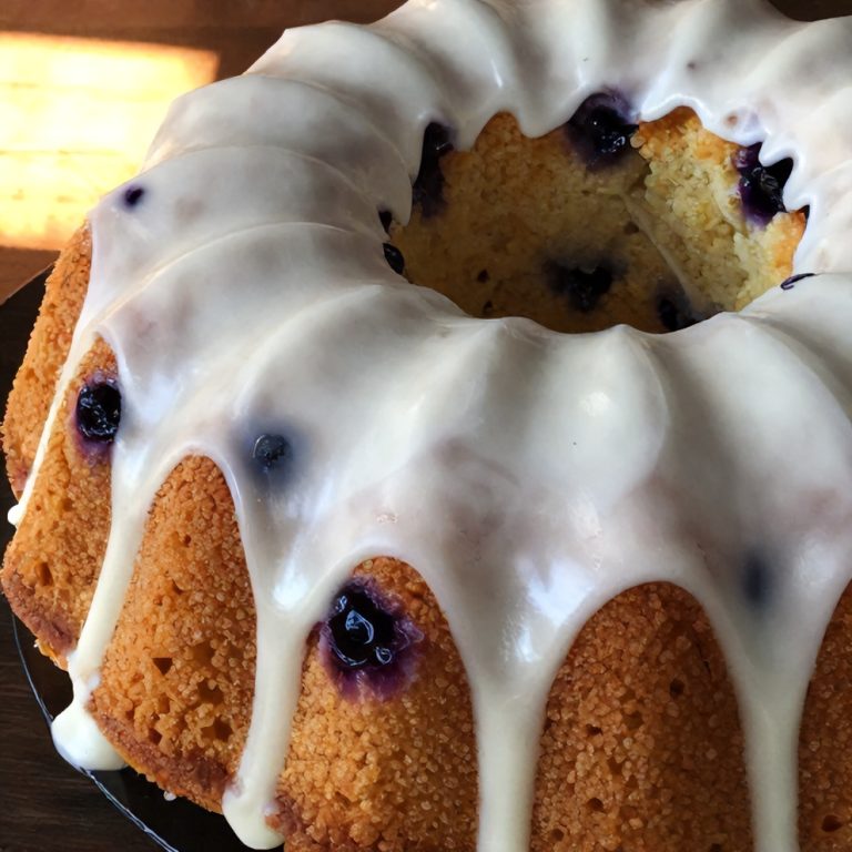 moist blueberry lemon bundt cake