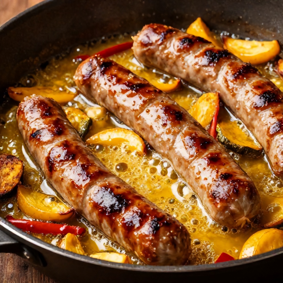one-pan honey garlic kielbasa and veggies