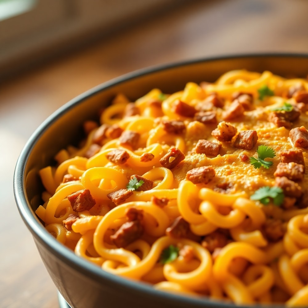 one-pot cheesy taco pasta