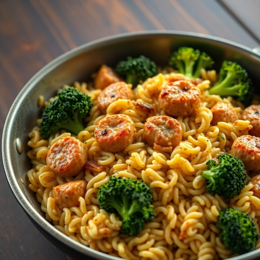 one-pot chicken sausage orzo