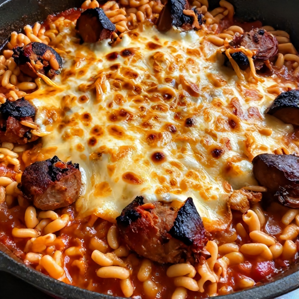 One-Pot Italian Sausage Orzo Bake