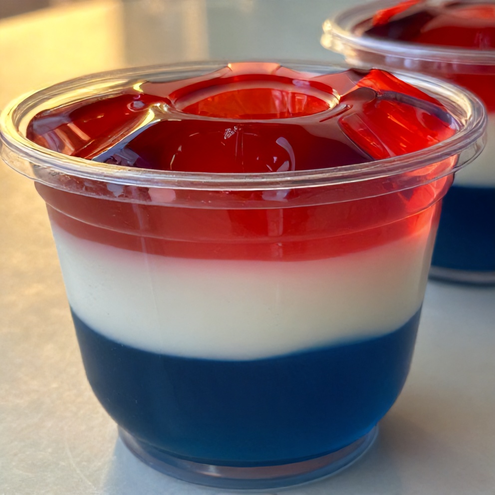 Patriotic Layered Jello Shots