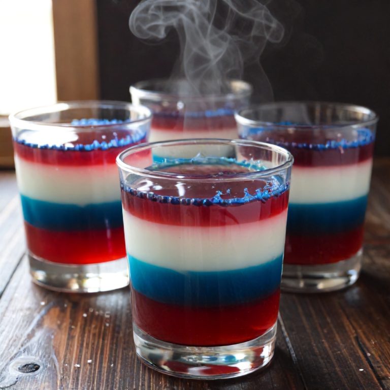Patriotic Layered Jello Shots