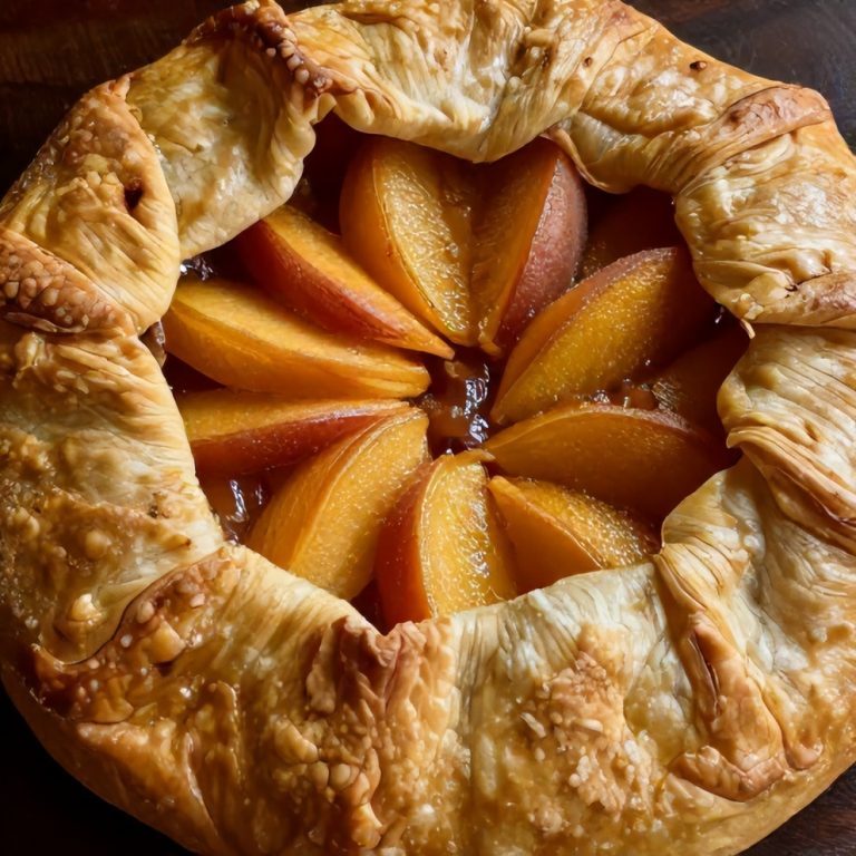 brown butter peach galette