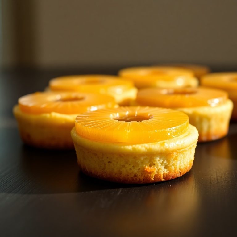 Pineapple Mascarpone Upside-Down Mini Cakes