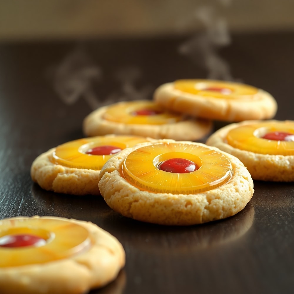 Pineapple Upside Down Sugar Cookies