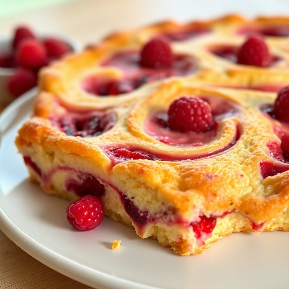 Raspberry Cheesecake French Toast Casserole