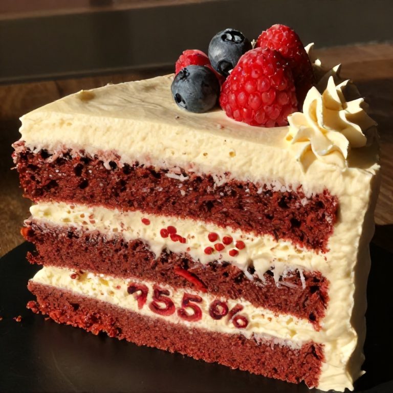 red velvet flag cake