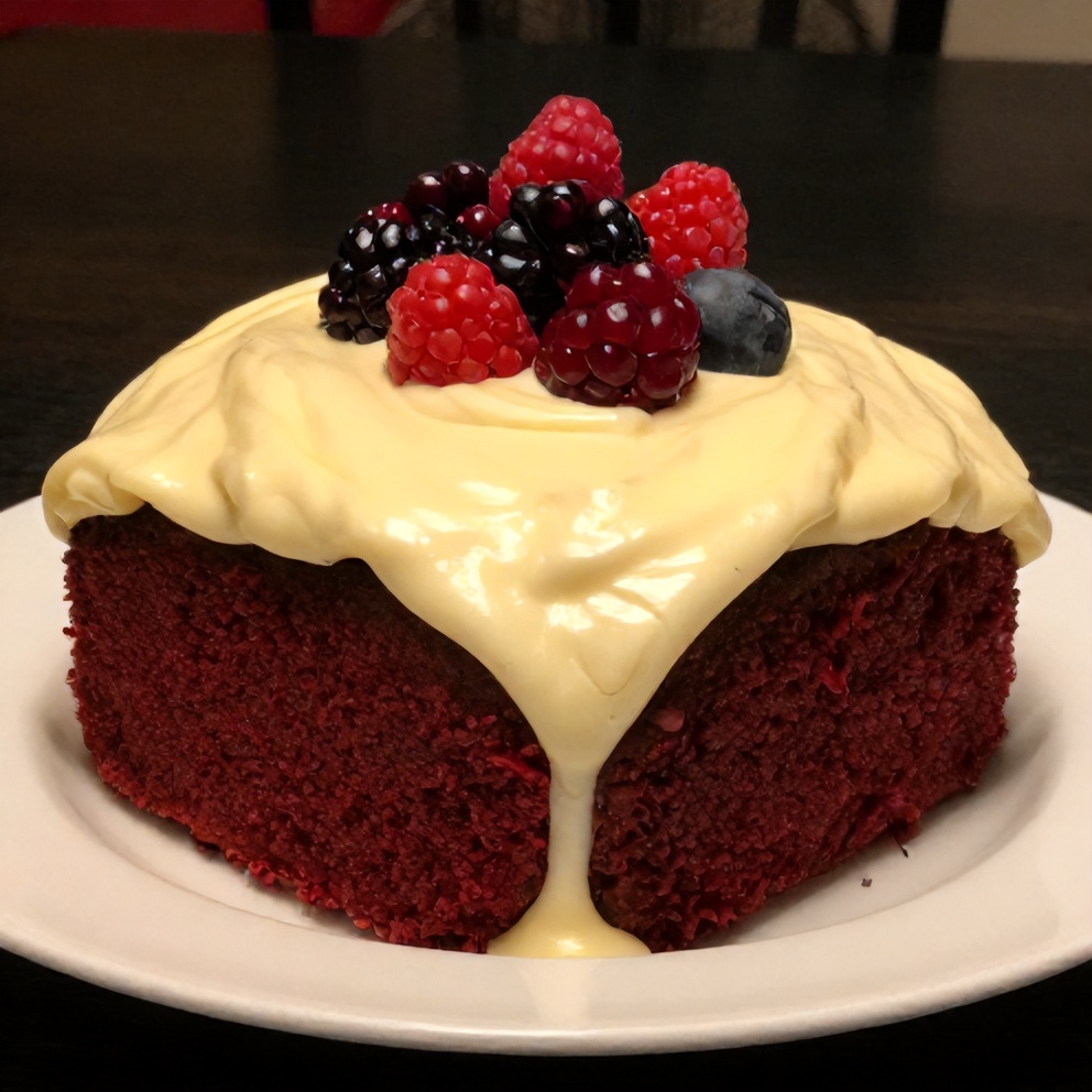 Red Velvet Flag Cake with Cream Cheese Frosting