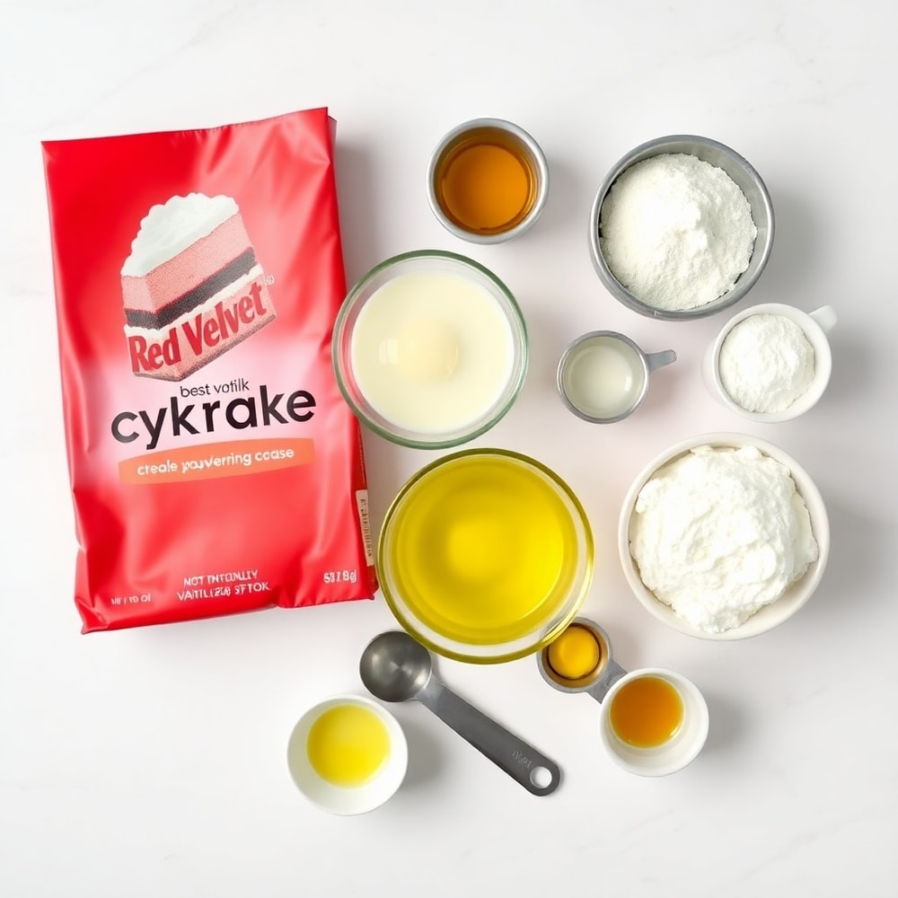 Red Velvet Flag Cake Ingredients