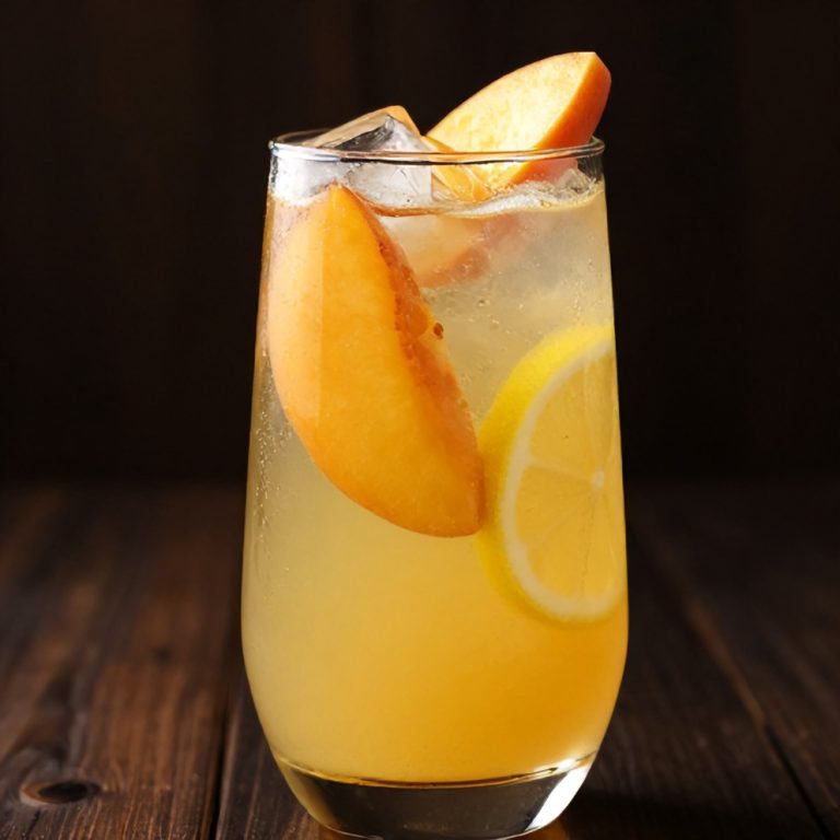Refreshing Peach Ginger Lemonade