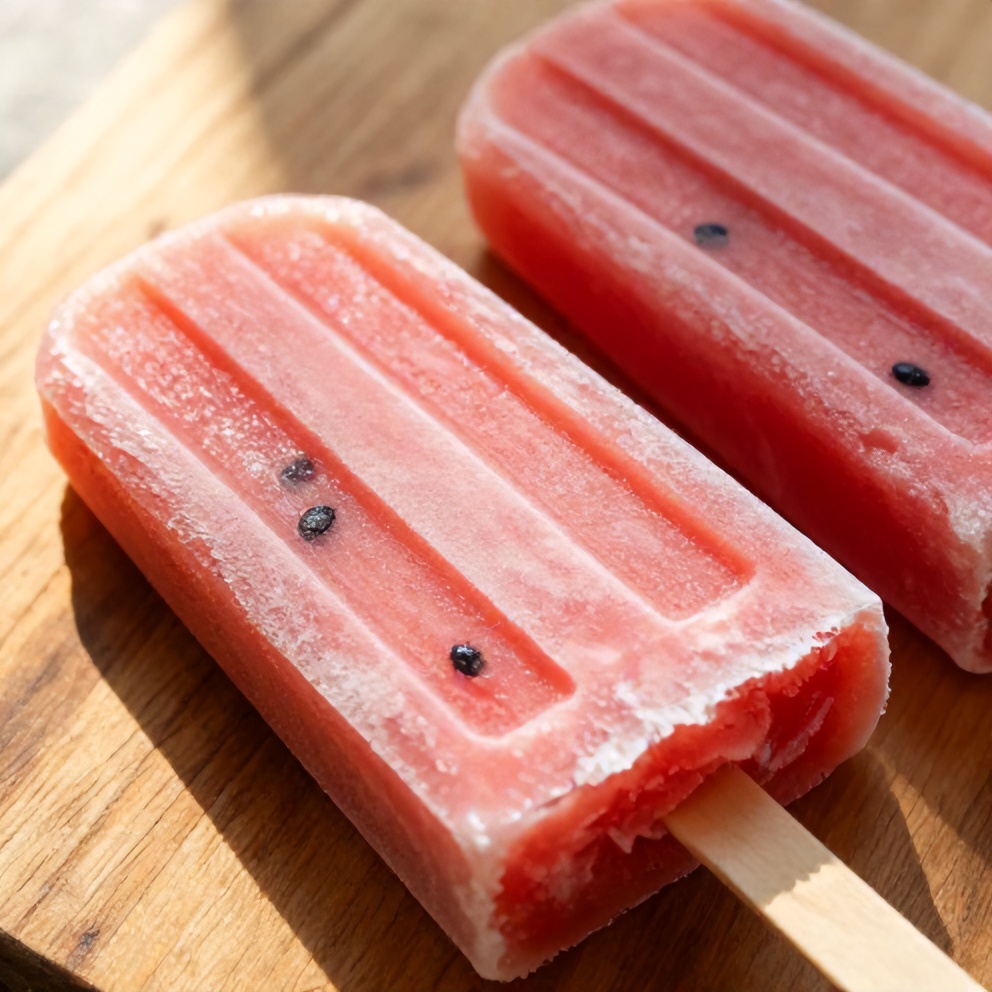 Refreshing Watermelon Coconut Popsicles