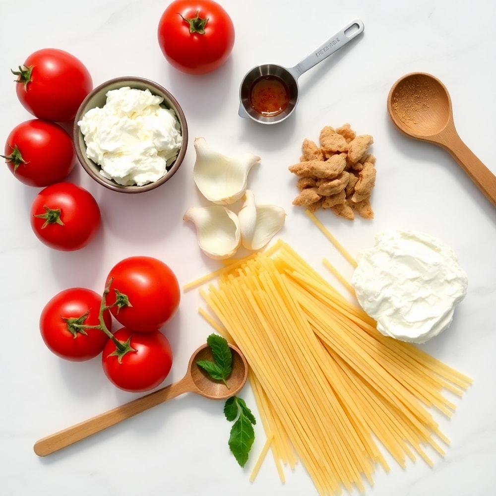 Roasted Tomato and Garlic Ricotta Pasta Ingredients
