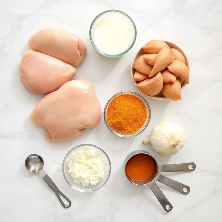 Ingredients for Slow Cooker Chicken Curry with Coconut Milk