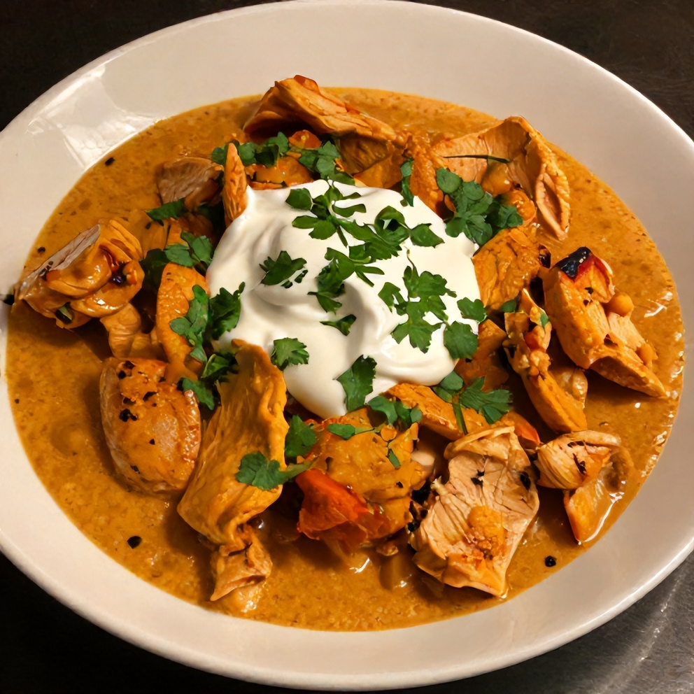 Plated Chicken Tikka Masala