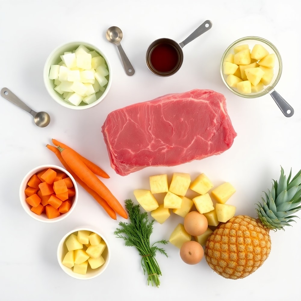 Ingredients for Slow Cooker Pot Roast Bowls