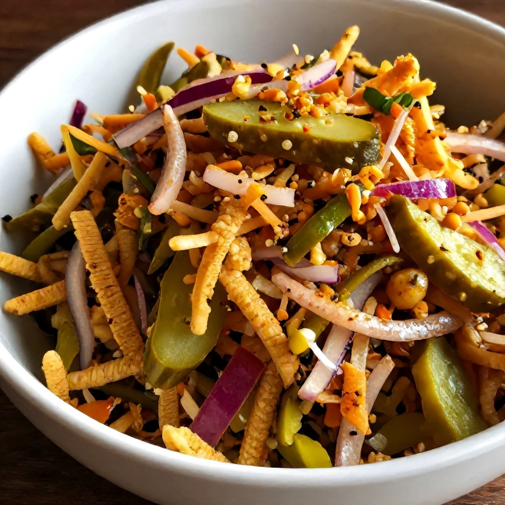 Sweet and Spicy Pickle Slaw