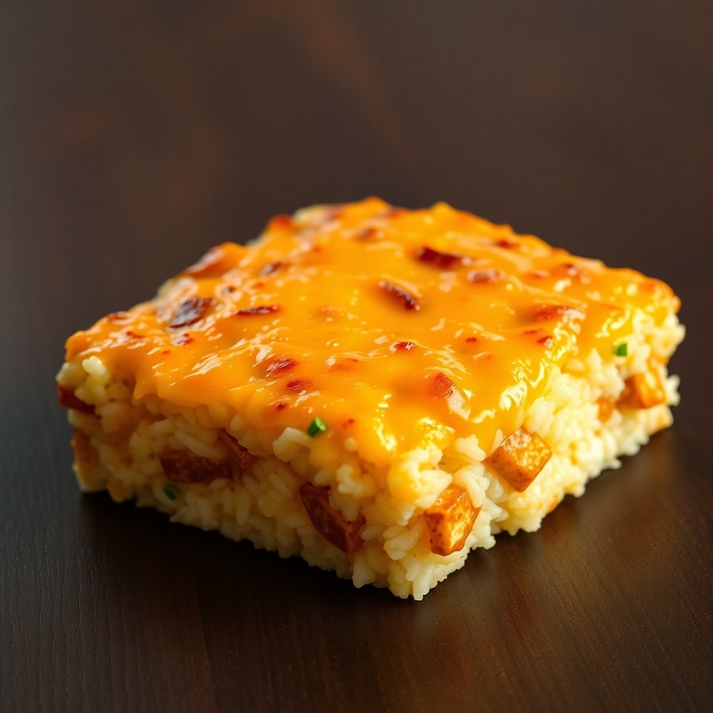 teriyaki tofu rice casserole